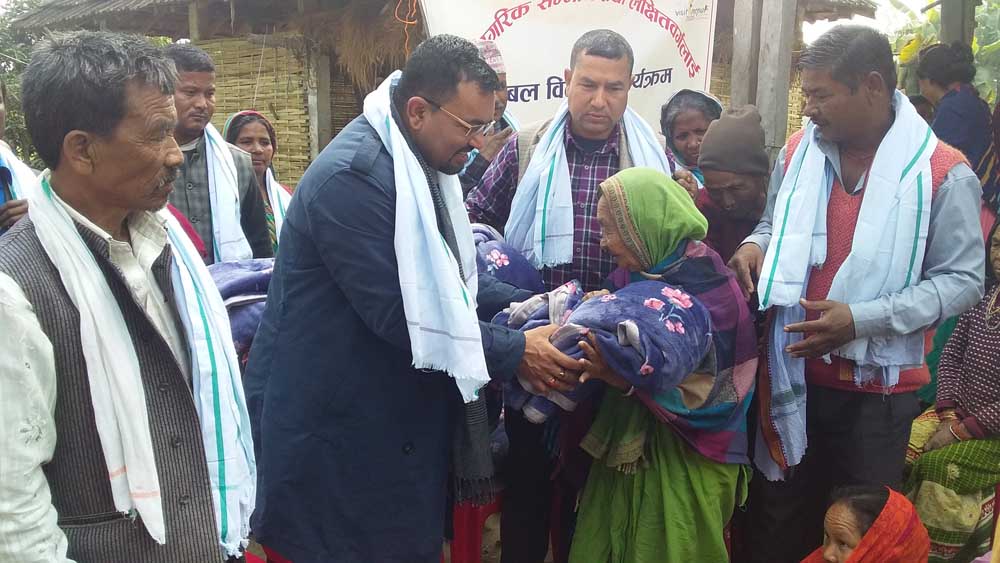 हरिवनमा ज्येष्ठ नागरिक सम्मानित