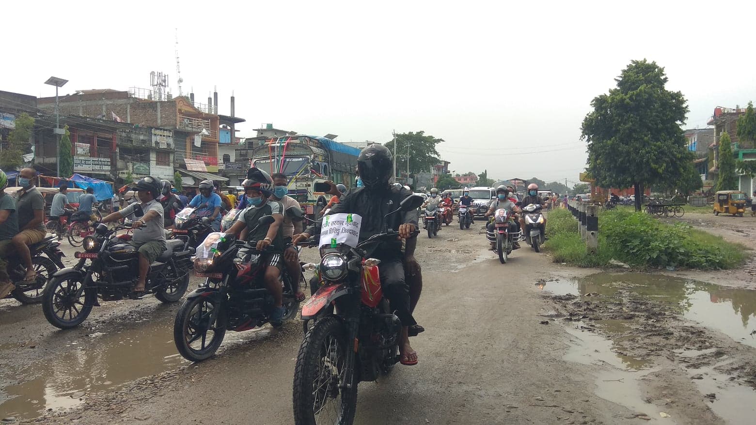 कुलमानको पक्षमा हरिवनमा मोटरसाईकल र्याली