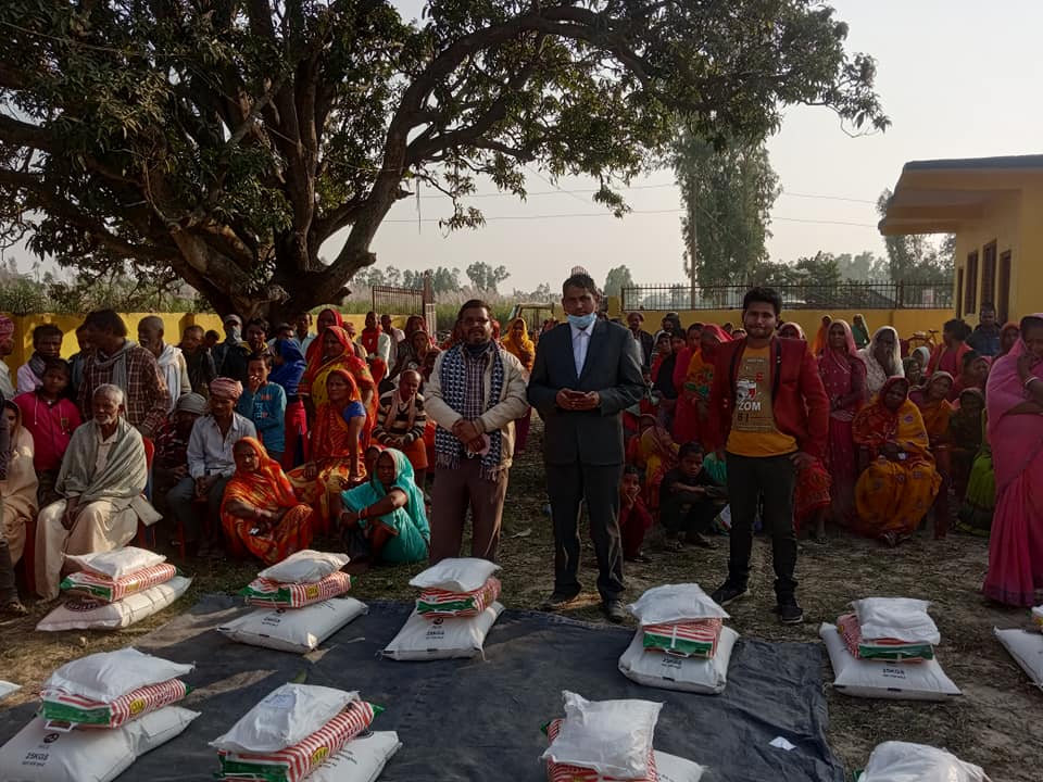 बहुजन समाजद्वारा बरहथवामा विपन्नलाई राहत