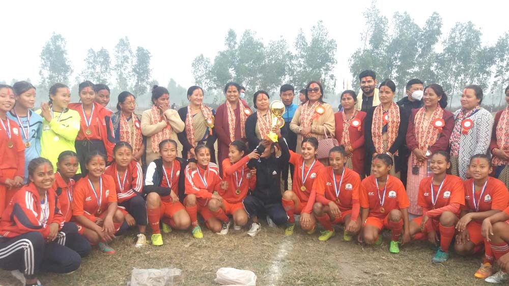 महिला फुटबलमा सर्लाहीद्वारा पर्सा पराजित