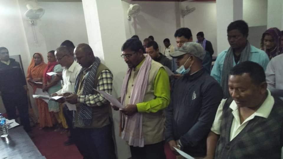 ईश्वरपुर र चन्द्रनगरमा माओवादीको सपथ ग्रहण