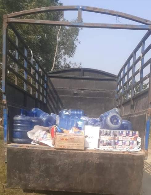 सशस्त्रद्वारा बेवारिसे ट्रक र किराना सामान बरामद्