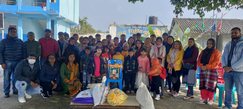 घुर्काैलीकाे द्वन्द्वपीडित बालगृहमा सहयाेग