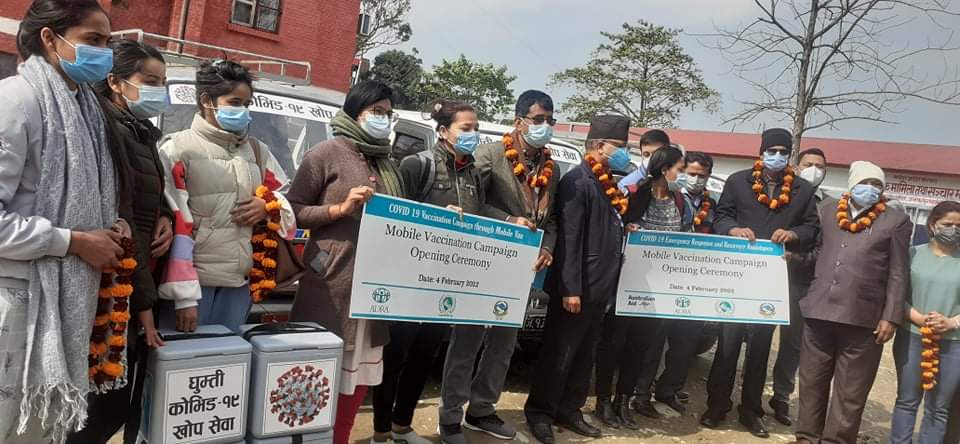 सर्लाहीसहित मधेश प्रदेशका ४ जिल्लामा घुम्ती कोभिड खोप सेवा सुरु