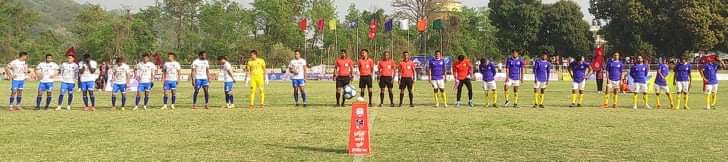 राजर्षि जनक कप : मछिन्द्र फुटबल क्लब र सुदूरपश्चिम-११ बीच खेल सूरू