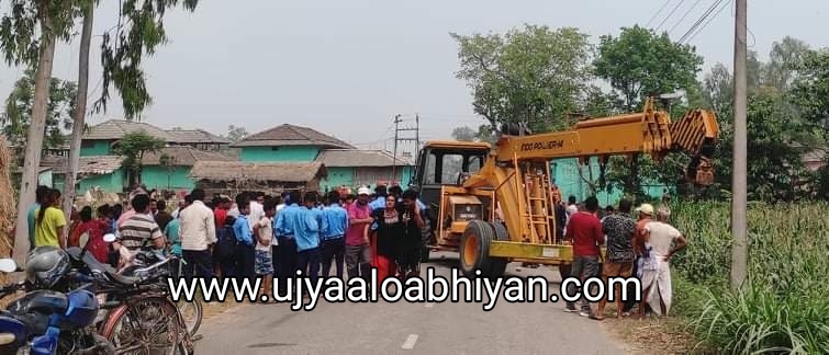 बागमतीकाे राजघाटमा क्रेनकाे ठक्करबाट स्कुल हिँडेकी छात्राकाे मृत्यु