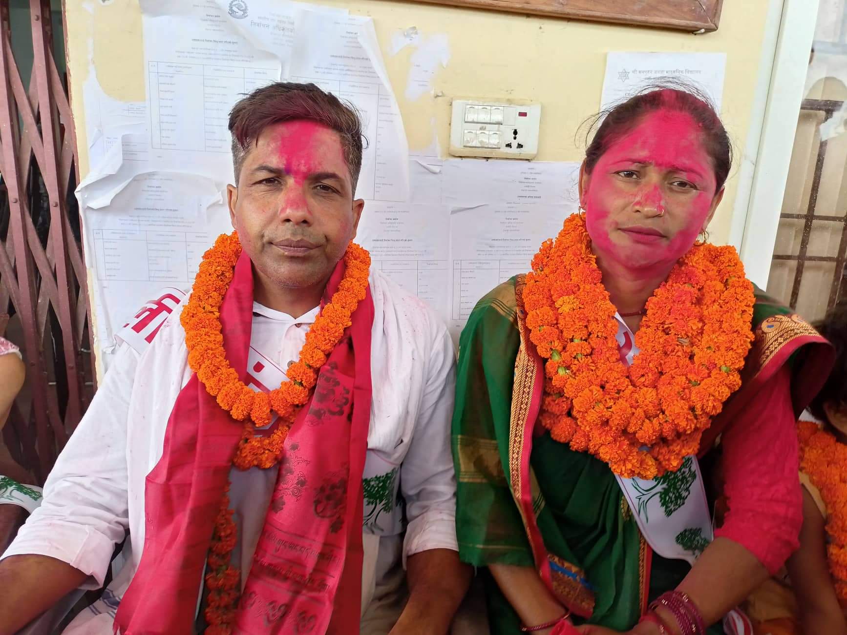ईश्वरपुरमा जिते कांग्रेसका आचार्य र चाैधरीले