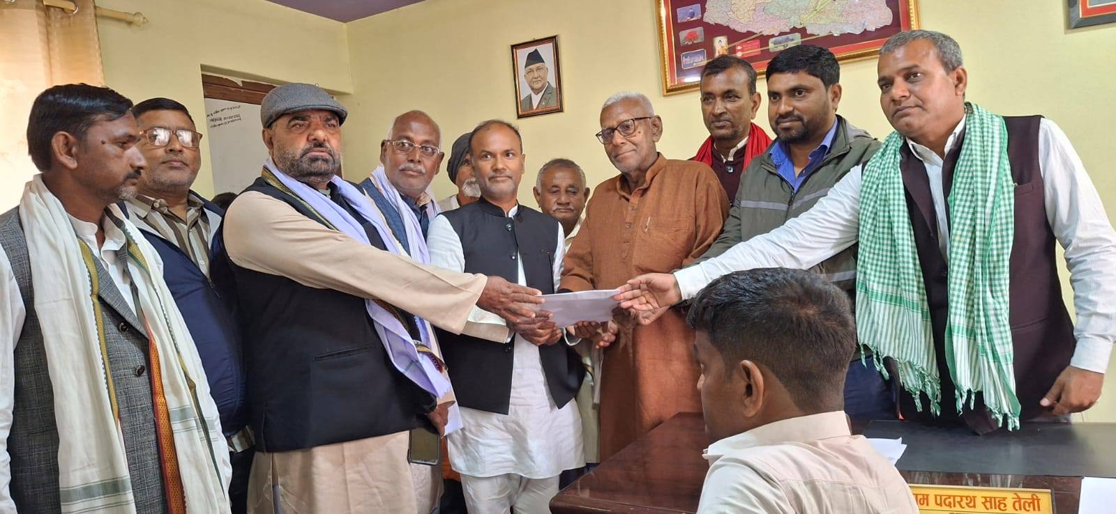ब्रह्मपुरी गाउँपालिकामा ज्ञापन पत्र बुझाइयो
