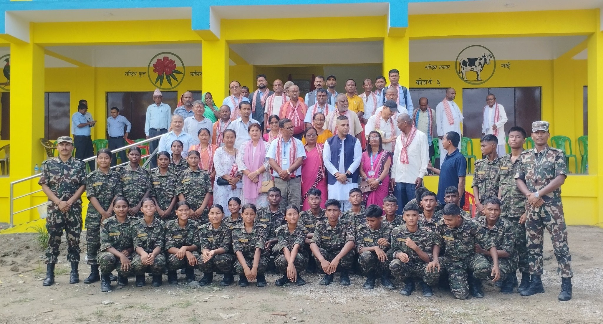८ कोठे विद्यालय भवनको उद्घाटन