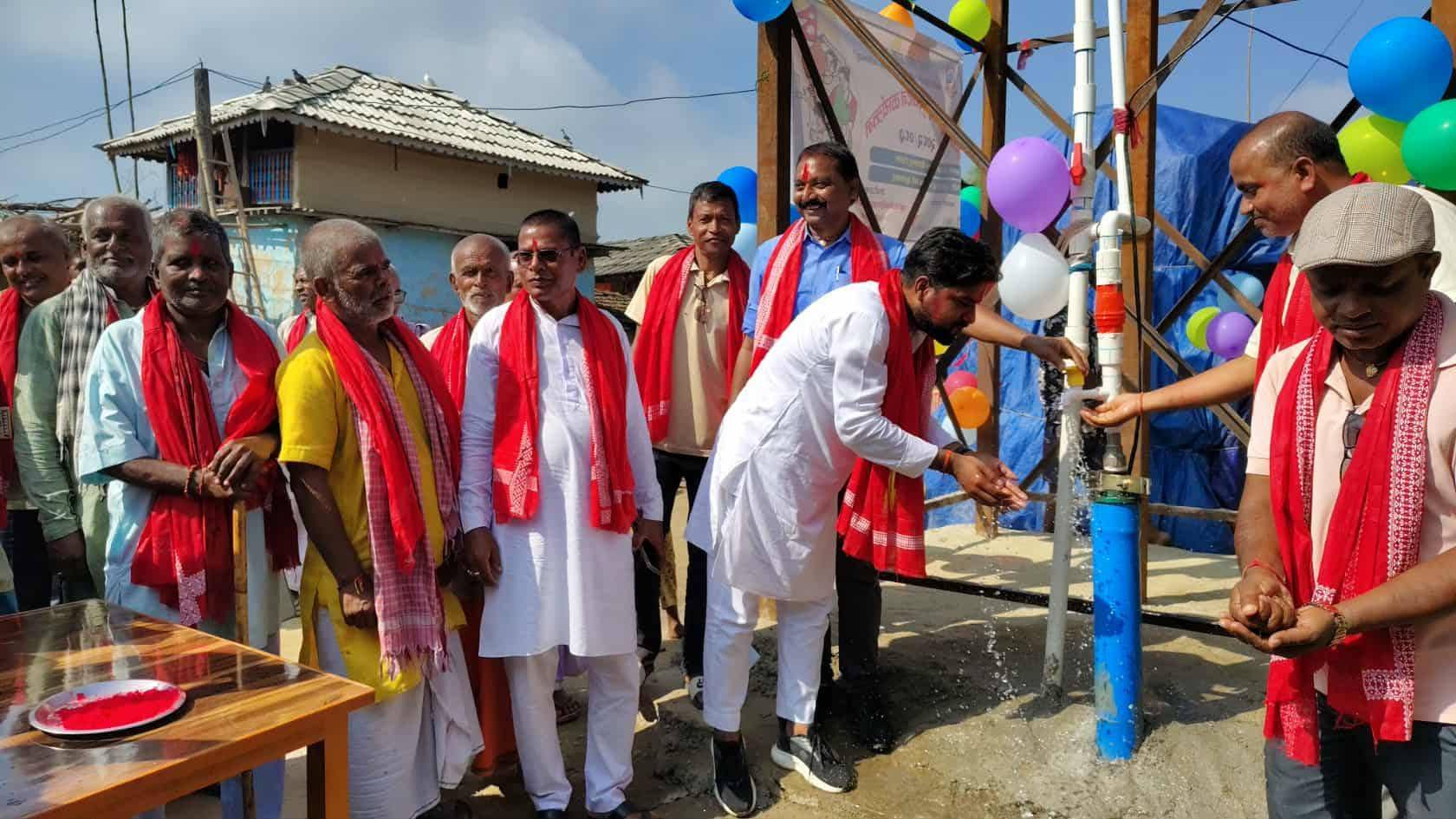समरसियल गाडेर ७० घरमा खानेपानीको धारा झारियो