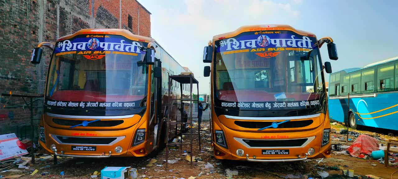 सुविधायुक्त २ वटा शिव पार्वती रात्रि बस थपिए