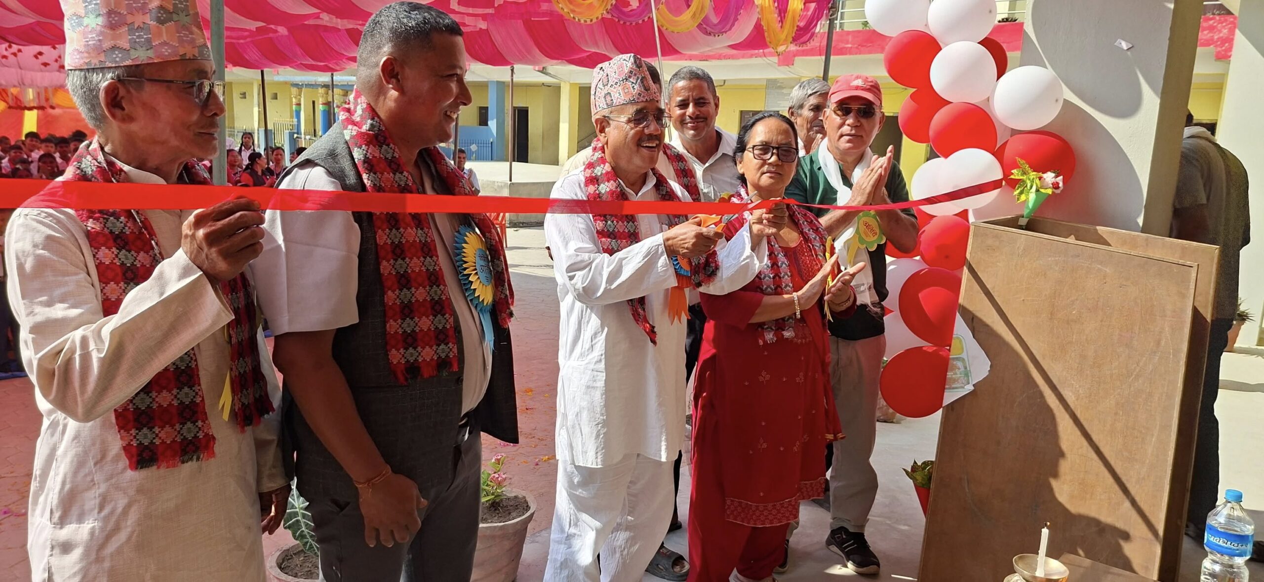 ४ कोठे विद्यालय भवनको उद्घाटन