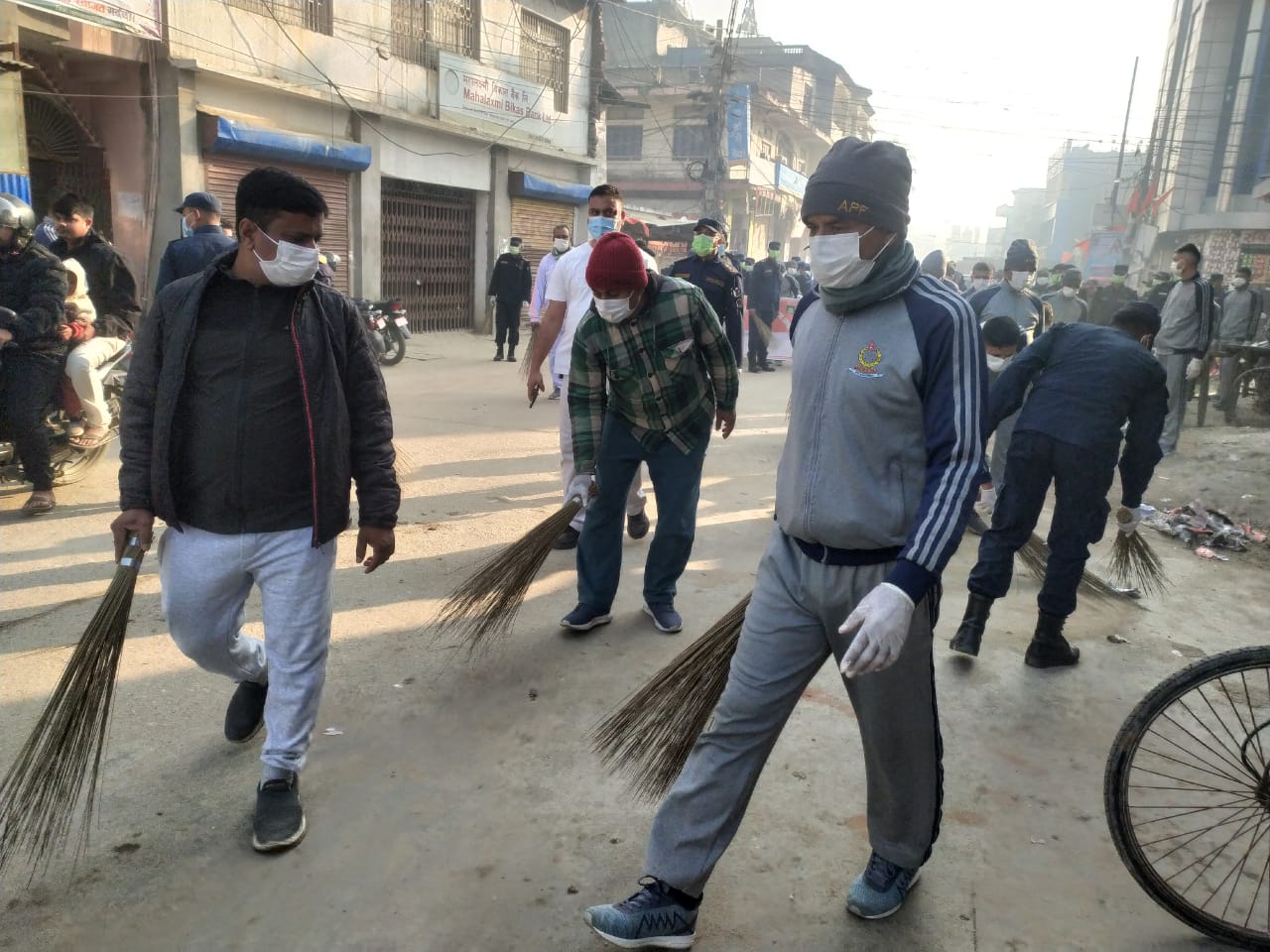 मलंगवा बजारमा सरसफाई